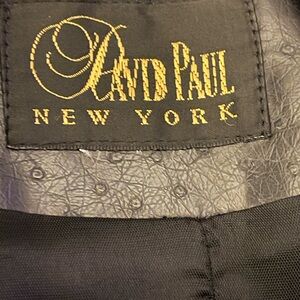 David Paul New York Black Leather Jacket
